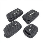 Luxury Carbon Fiber Style Silicone Key Cover for Lexus ES/ LS