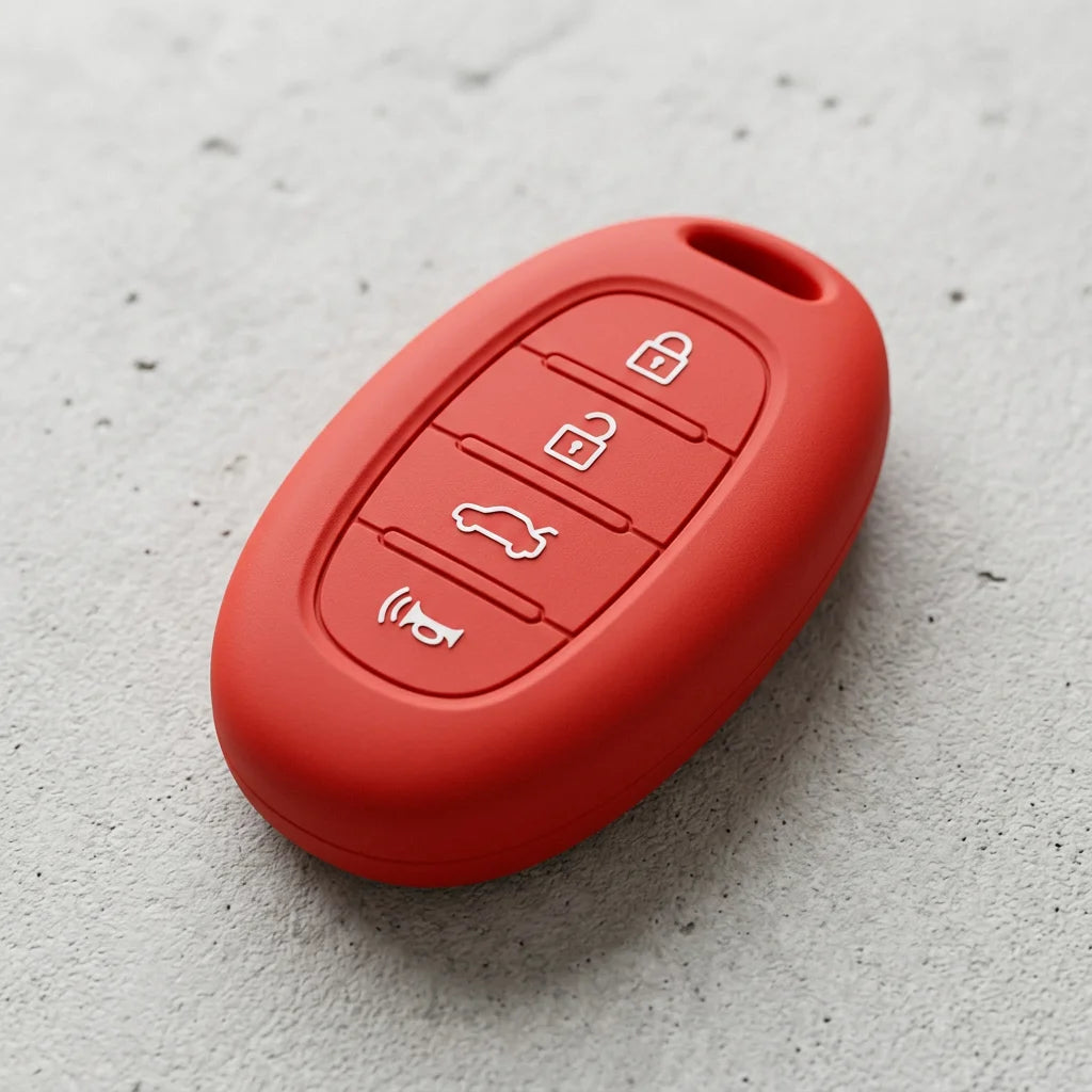 Luxury Carbon Fiber Style Silicone Key Cover for Hyundai Sonata/ Santa Fe