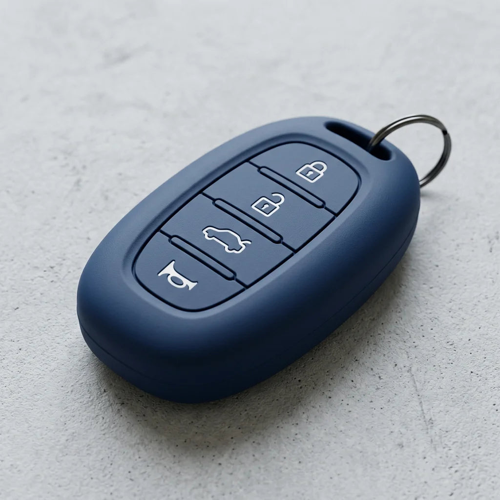 Luxury Carbon Fiber Style Silicone Key Cover for Hyundai Sonata/ Santa Fe