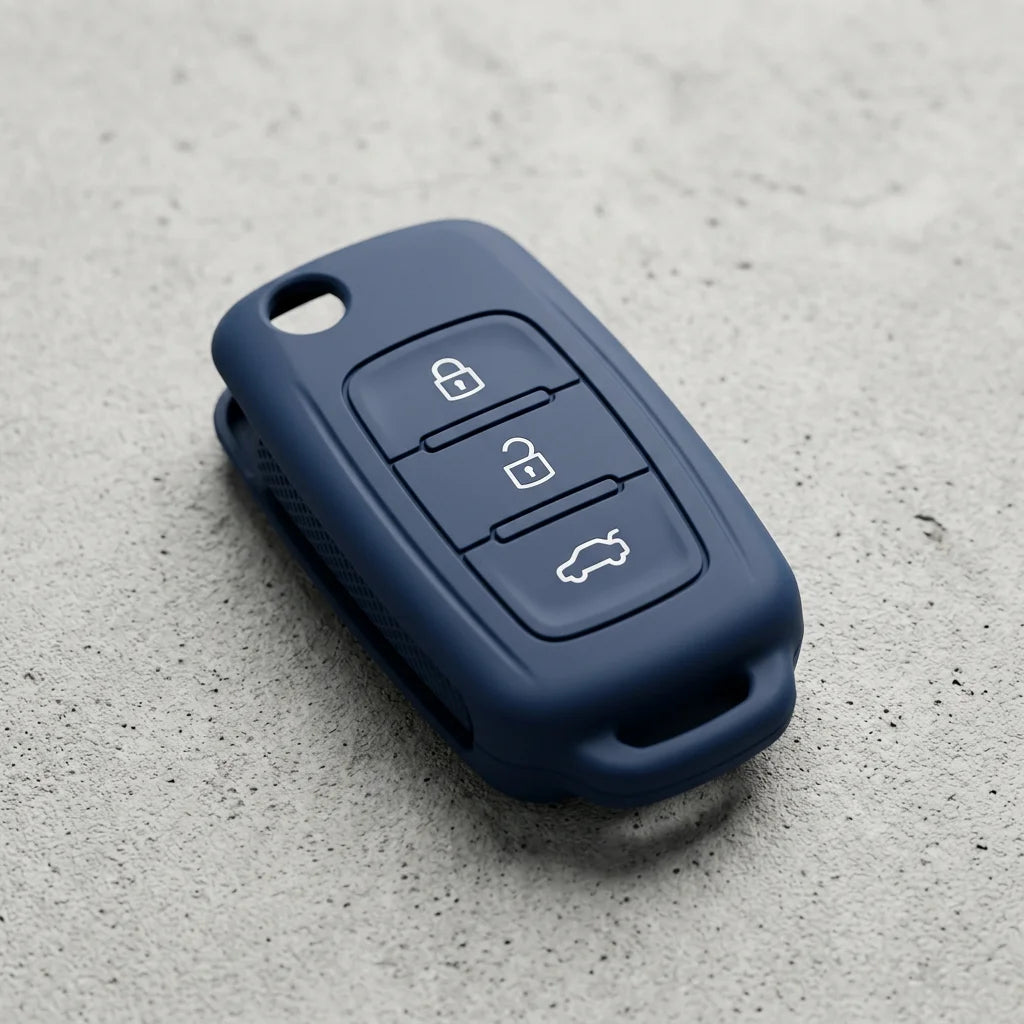 Luxury Carbon Fiber Style Silicone Key Cover for Volkswagen Atlas/ Arteon
