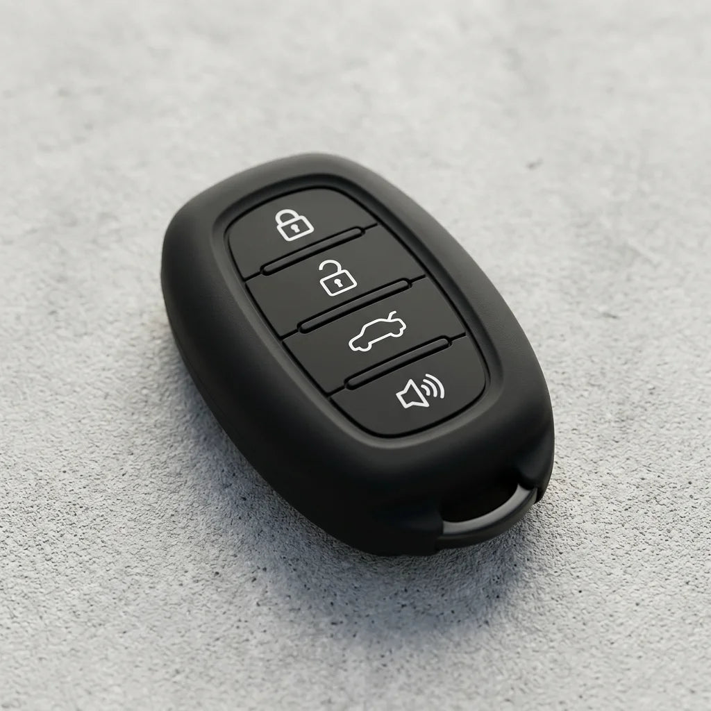 Luxury Carbon Fiber Style Silicone Key Cover for Hyundai Sonata/ Santa Fe
