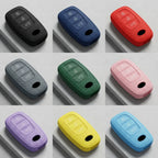 Luxury Carbon Fiber Style Silicone Key Cover for Audi A1/ A3