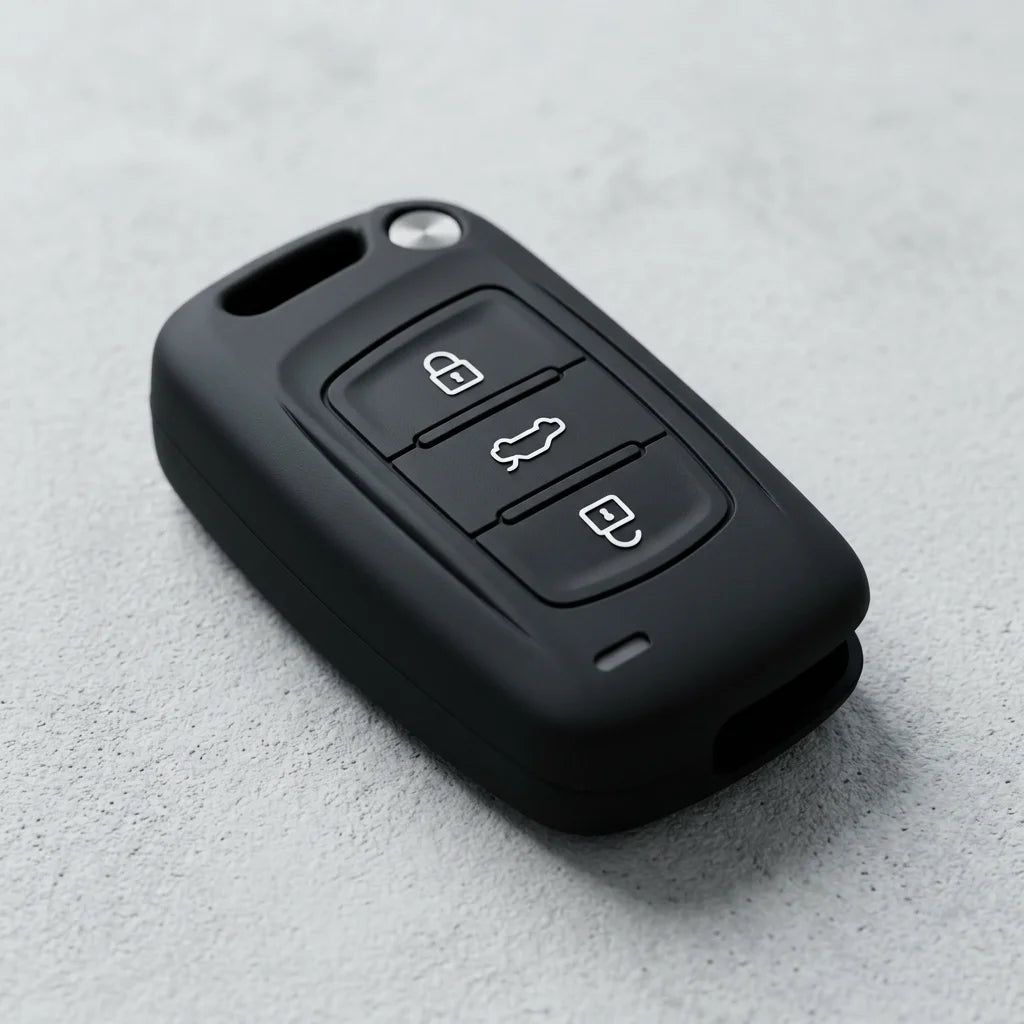 Luxury Carbon Fiber Style Silicone Key Cover for Volkswagen Atlas/ Arteon