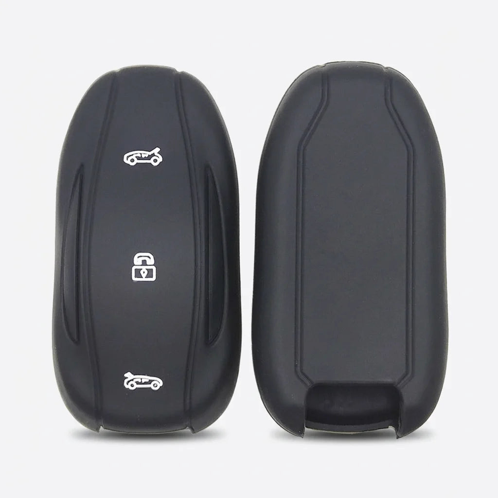 Luxury Carbon Fiber Style Silicone Key Cover for Tesla Model S/ Model 3