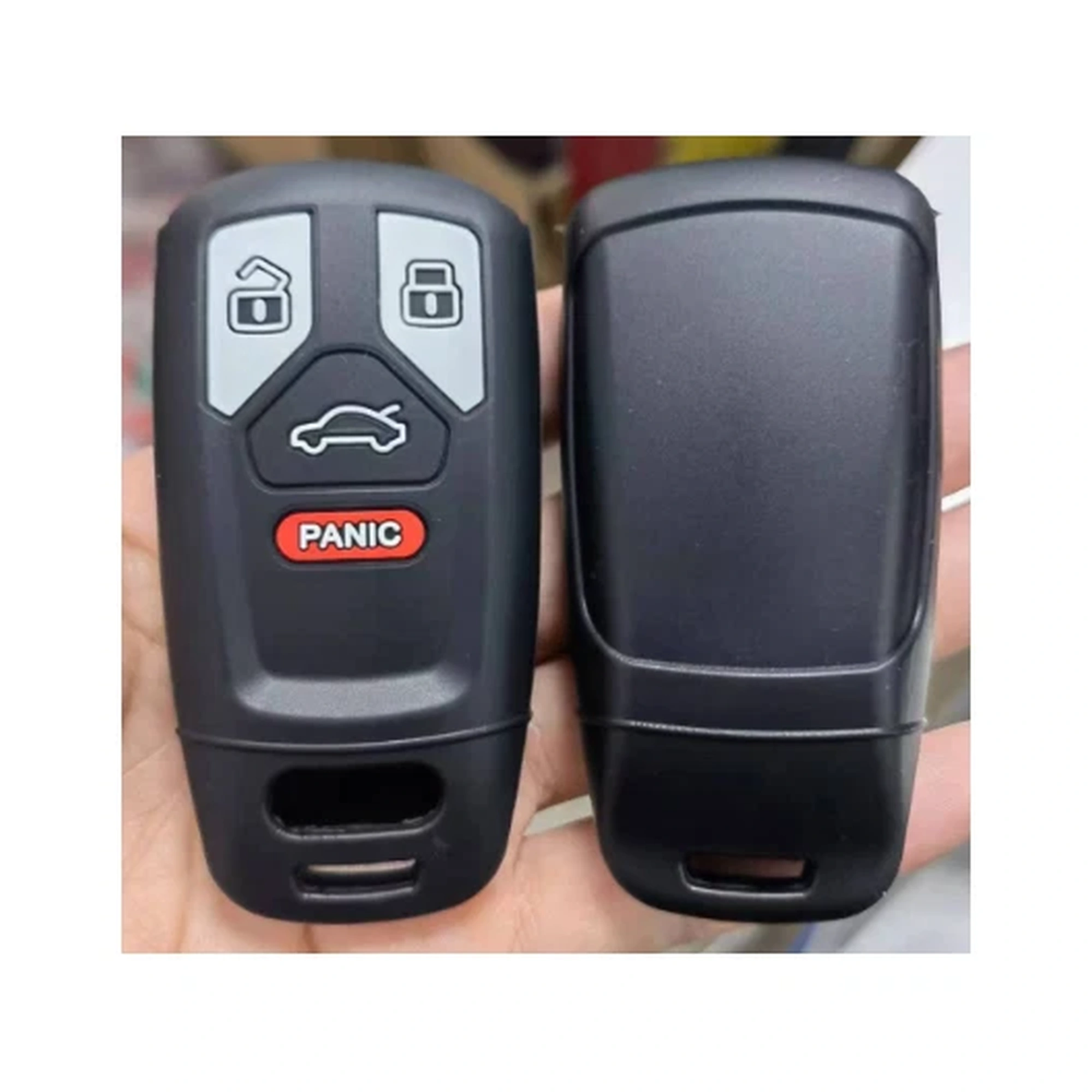 Tasten klassische Silikon-Schlüsselhülle (AD202) — AD202 classic silicone key cover from the 8.14 catalog source; compare the visible shape and button layout before ordering