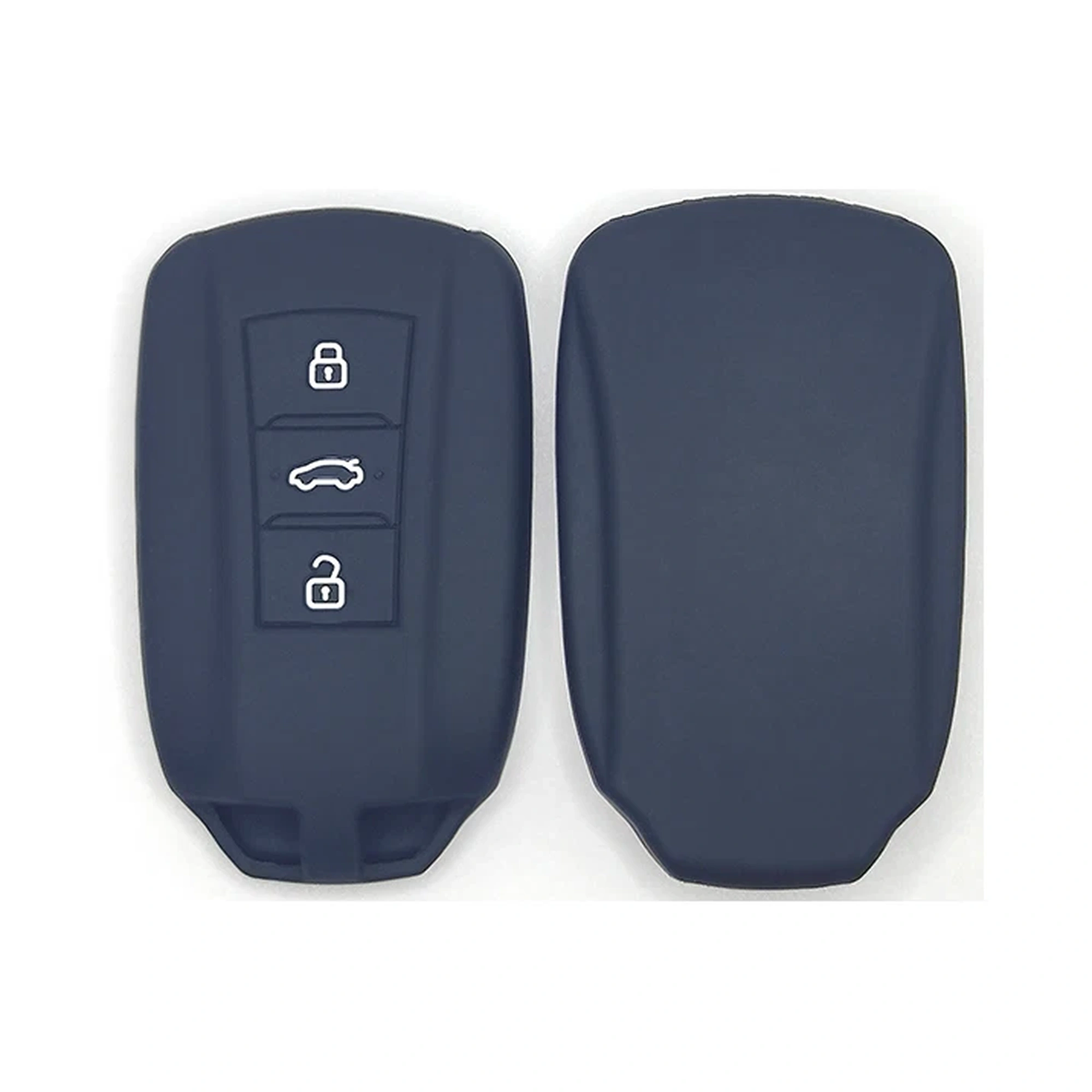 أزرار غطاء مفتاح سيليكون كلاسيكي (DF101) — DF101 classic silicone key cover from the 8.14 catalog source; compare the visible shape and button layout before ordering
