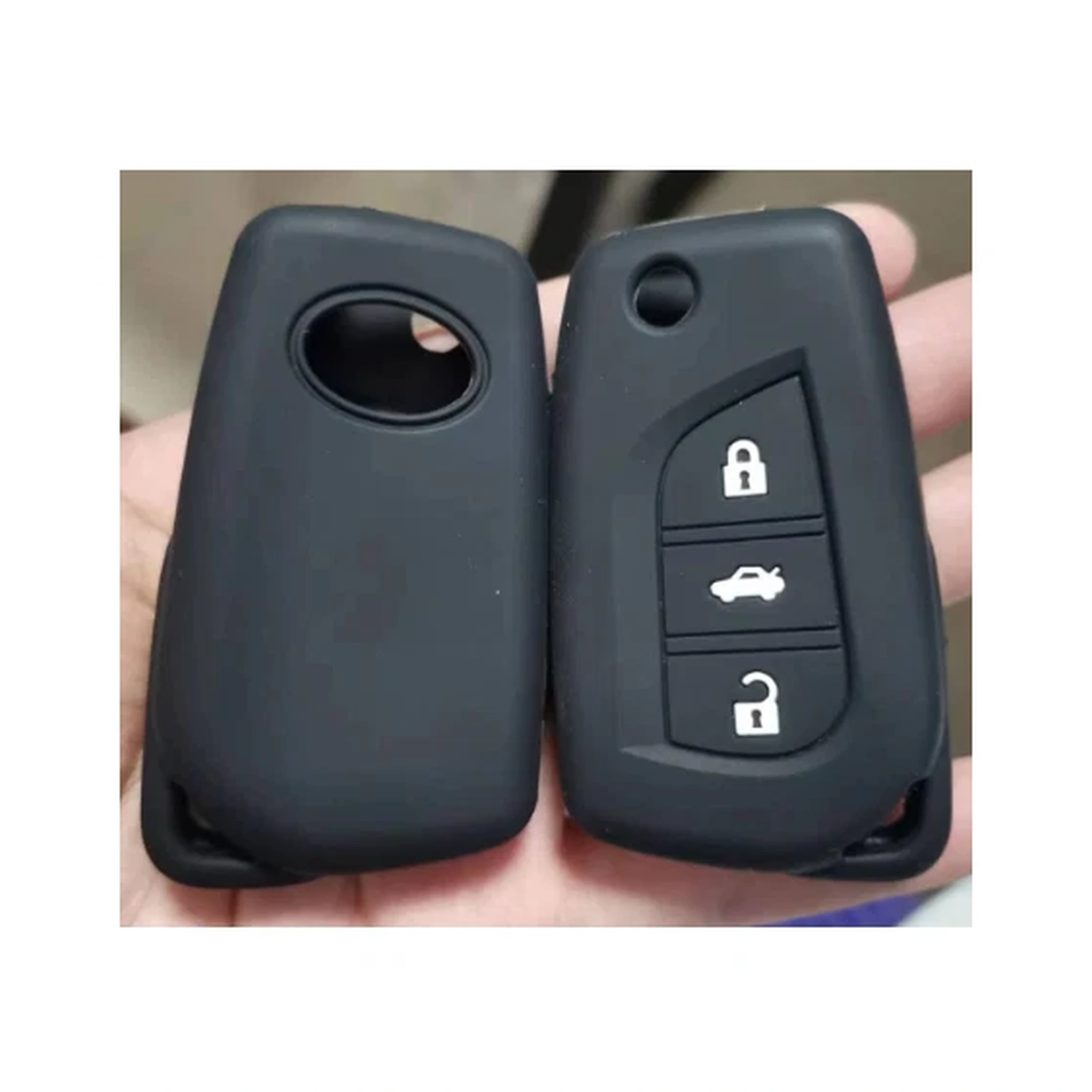 Tasten klassische Silikon-Schlüsselhülle (FT302) — FT302 classic silicone key cover from the 8.14 catalog source; compare the visible shape and button layout before ordering