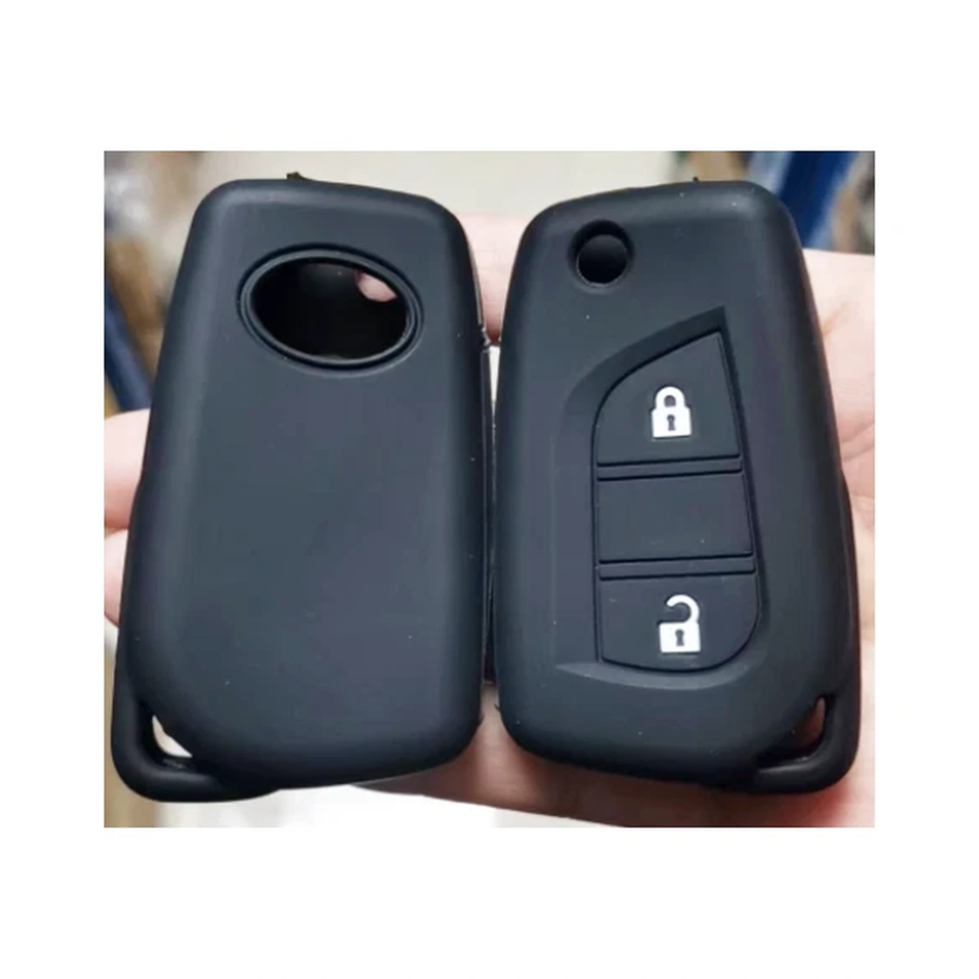 Tasten klassische Silikon-Schlüsselhülle (FT303) — FT303 classic silicone key cover from the 8.14 catalog source; compare the visible shape and button layout before ordering