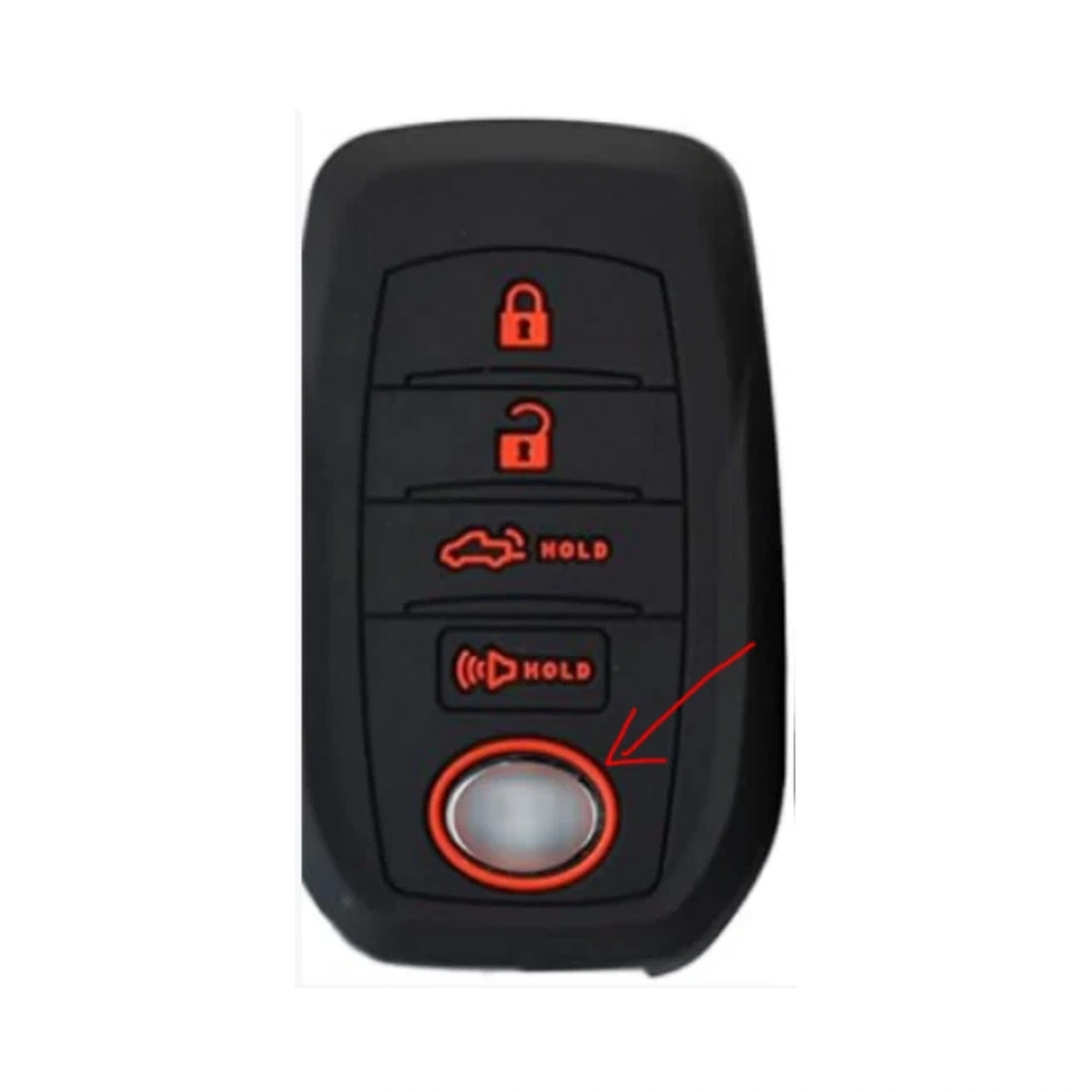 Tasten klassische Silikon-Schlüsselhülle (FT606) — FT606 classic silicone key cover from the 8.14 catalog source; compare the visible shape and button layout before ordering