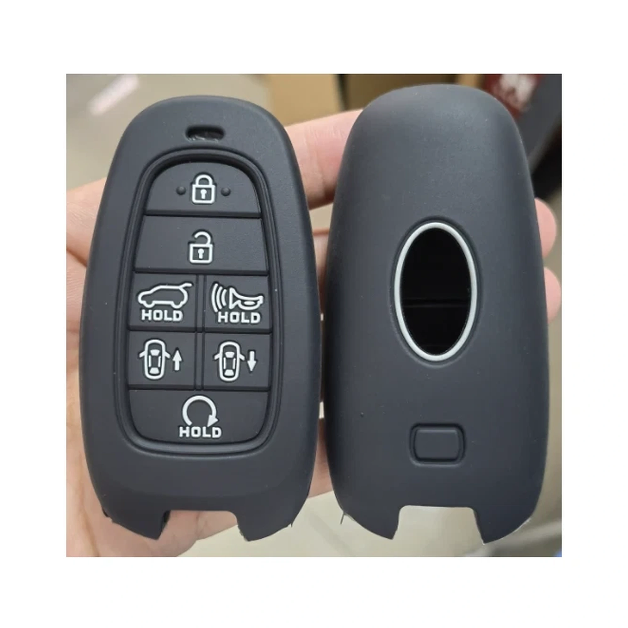 Tasten klassische Silikon-Schlüsselhülle (XD1602) — XD1602 classic silicone key cover from the 8.14 catalog source; compare the visible shape and button layout before ordering